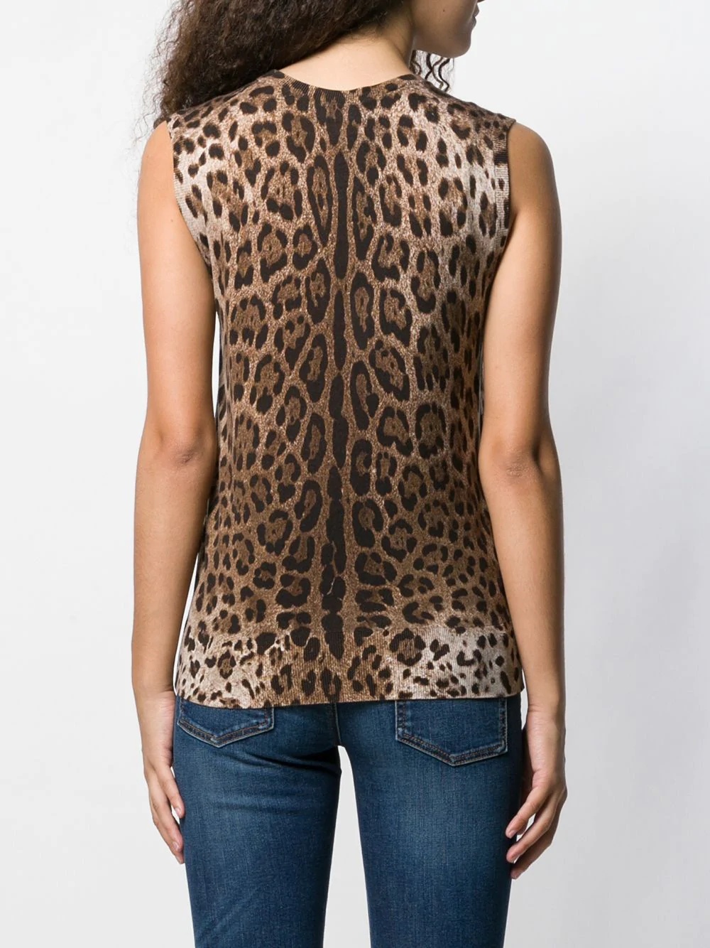 leopard print tank top - 4