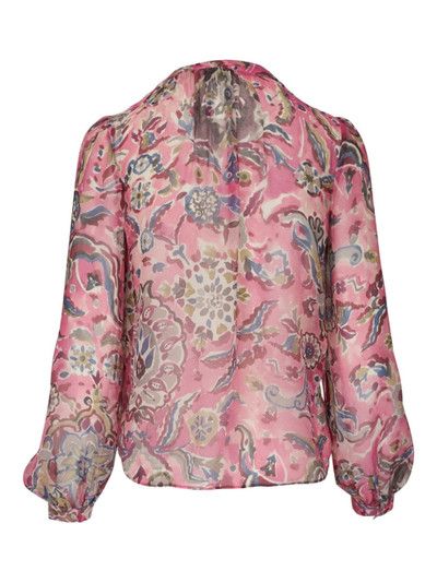 VERONICA BEARD Ashlynn floral silk blouse outlook