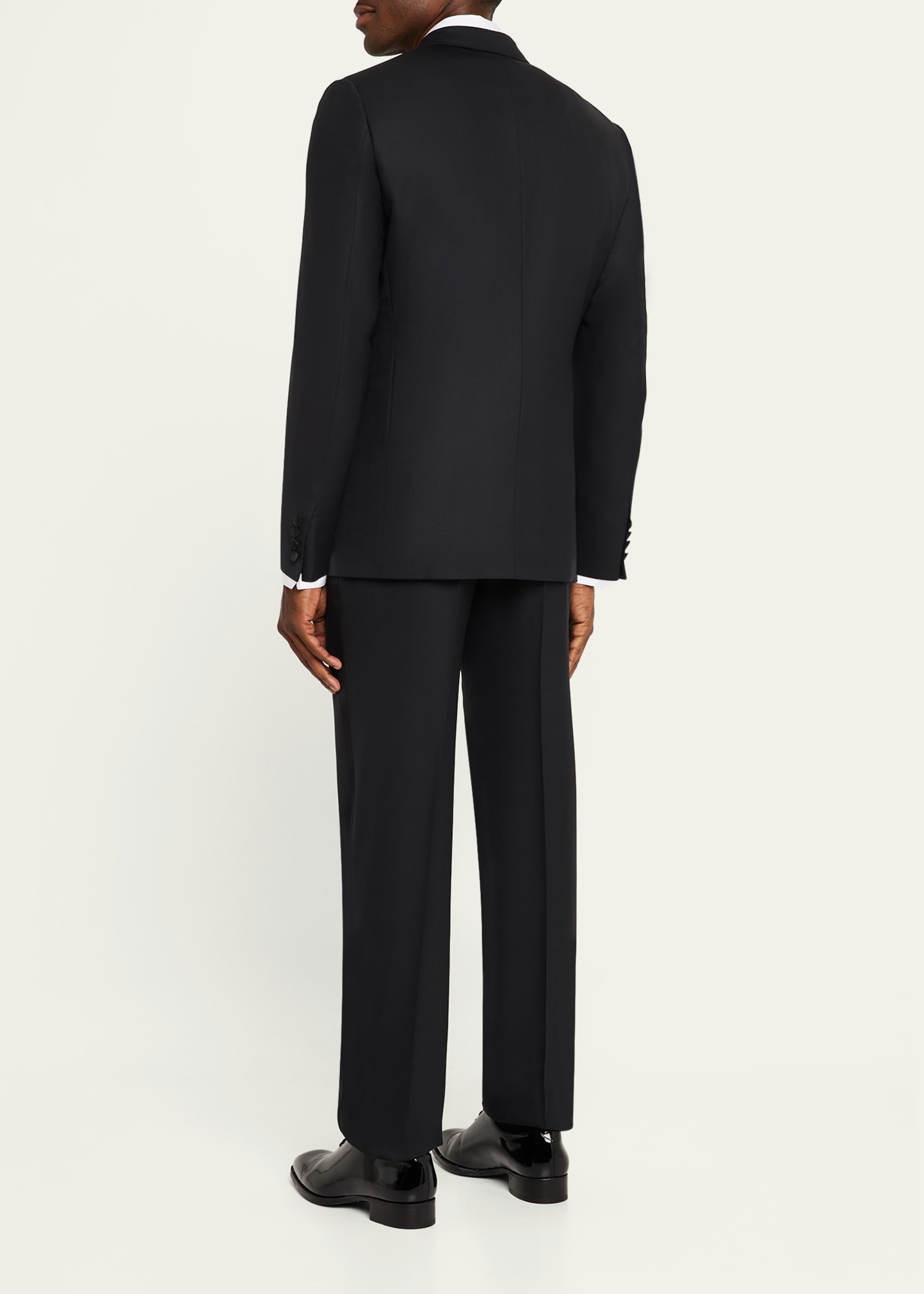 Men's Solid Wool Tuxedo - 3