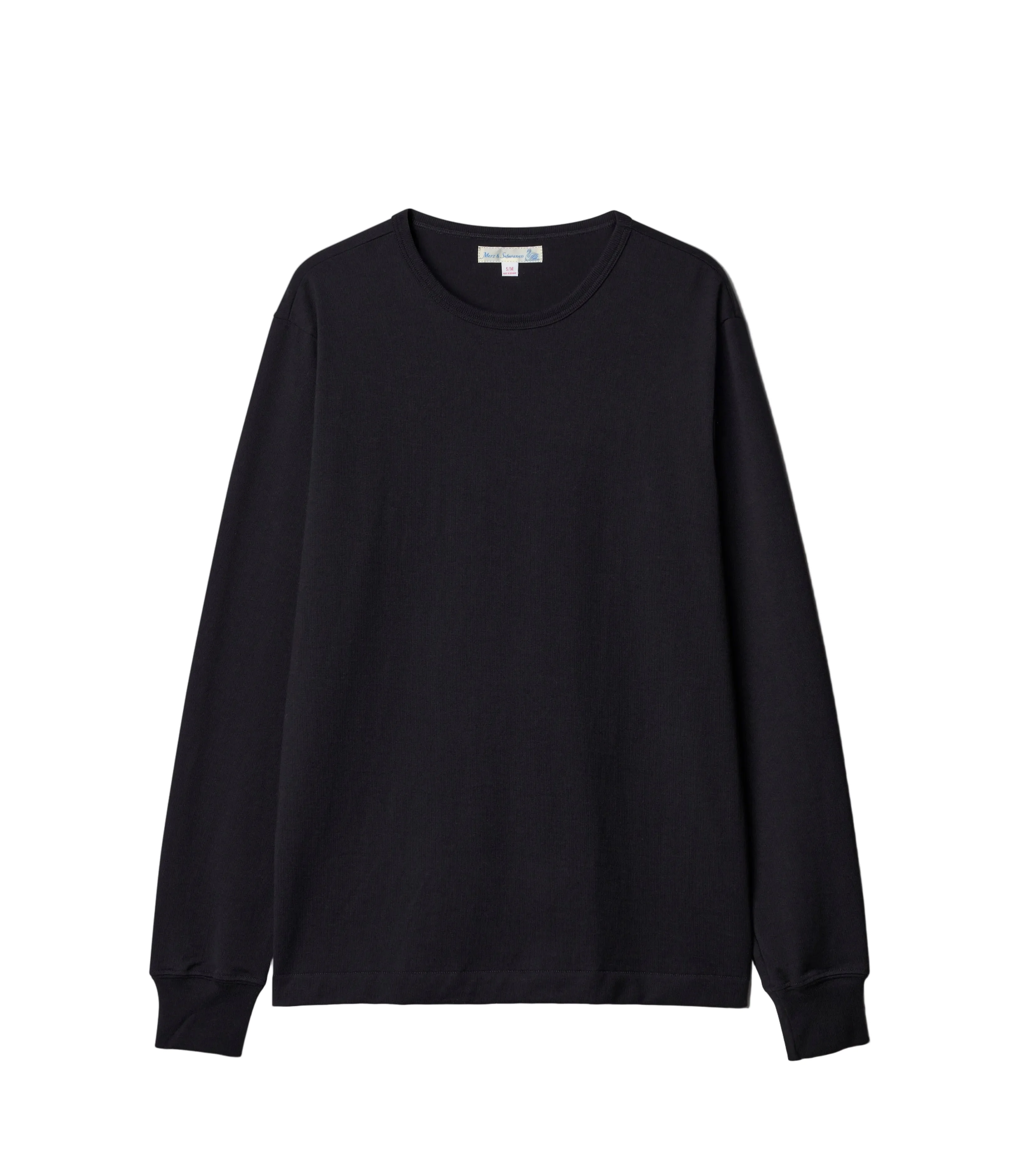 2M15LS.99 Vintage Machine Refined Classic Fit Longsleeve Deep Black - 1