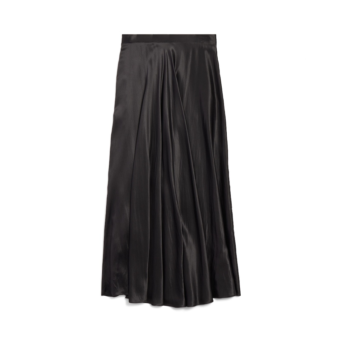 Women's Asymmetric Skirt  in Black - 2