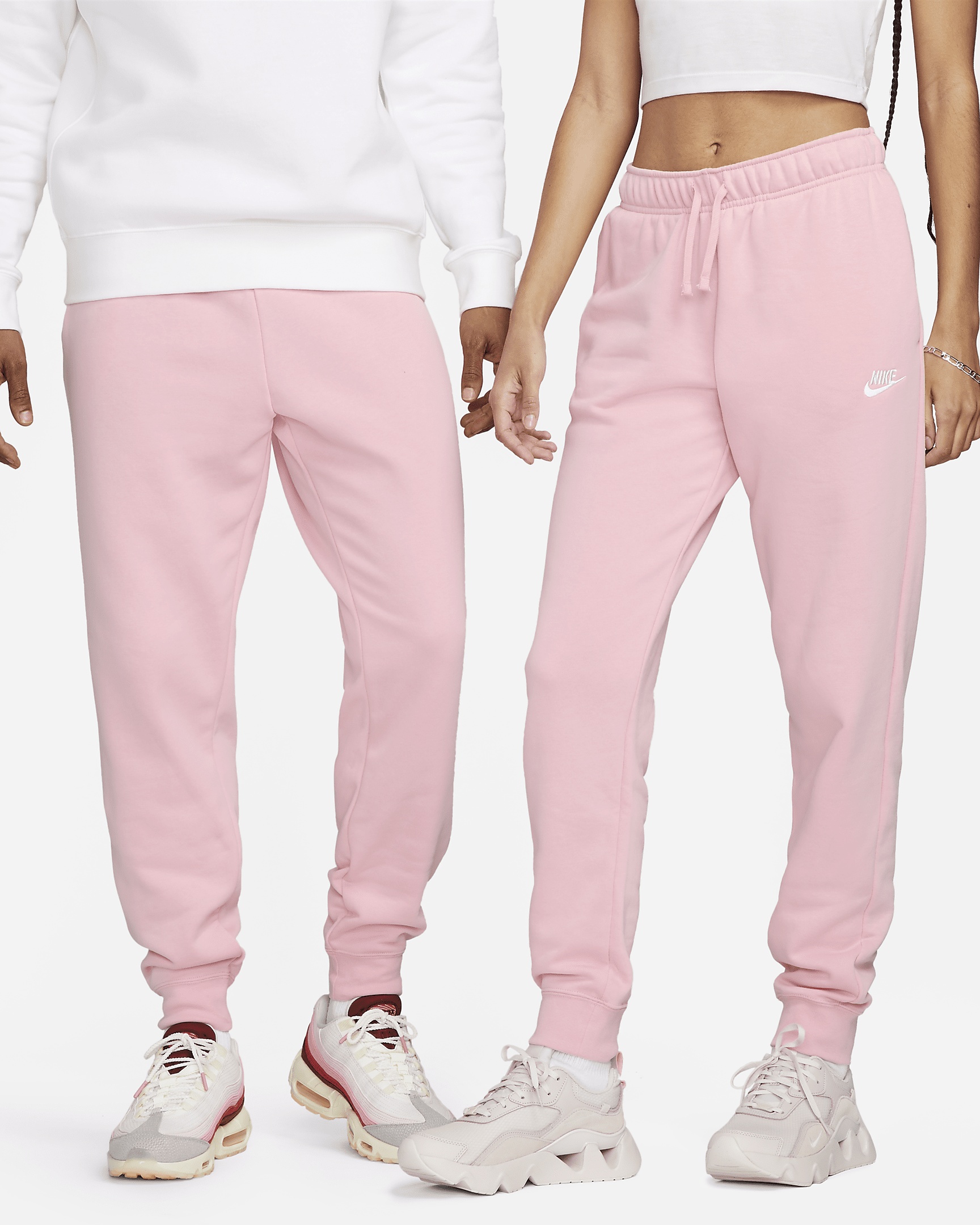 Womens pink nike joggers sale