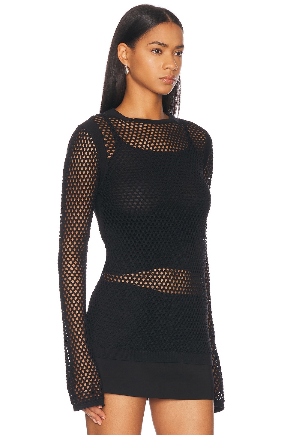 Mesh Long Sleeve Top - 2