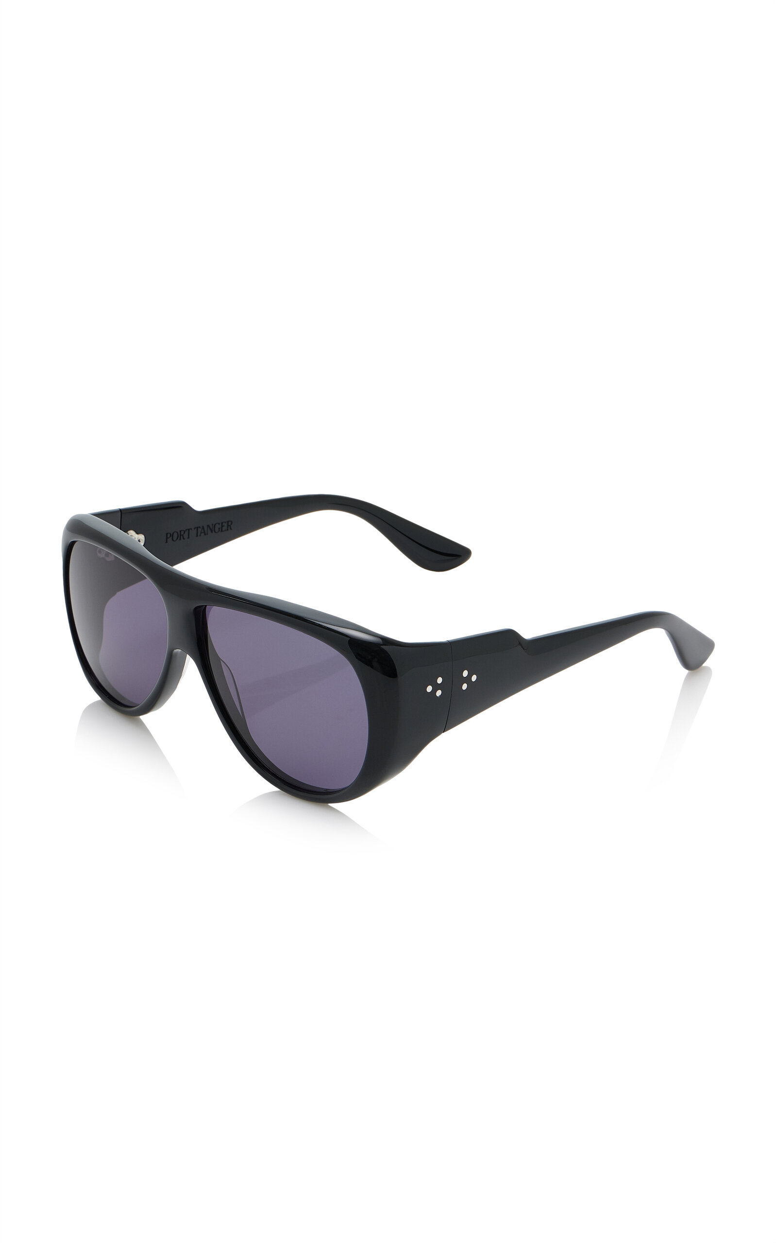 Gambia Aviator-Frame Acetate Sunglasses black - 2