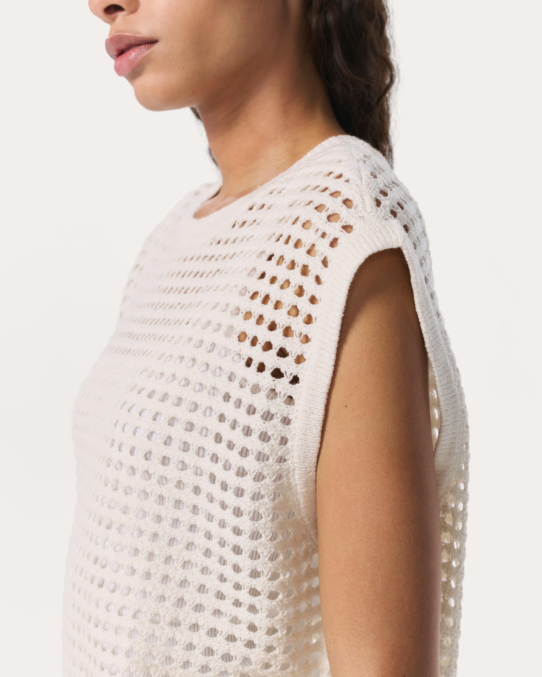 Ezra Open-Knit Vest - 5
