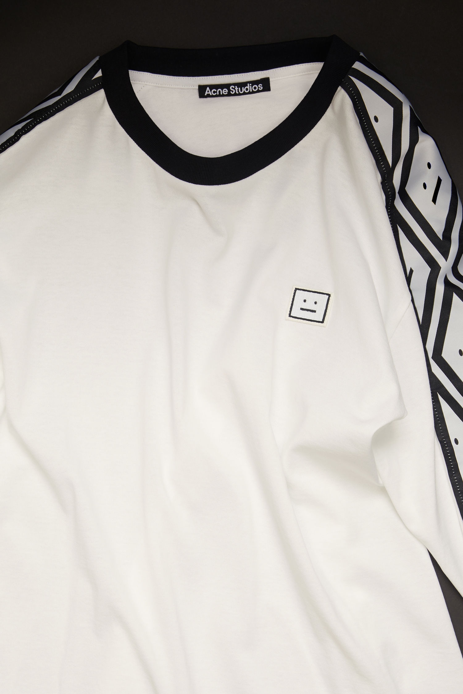 Logo stripe long sleeve t-shirt optic white - 6