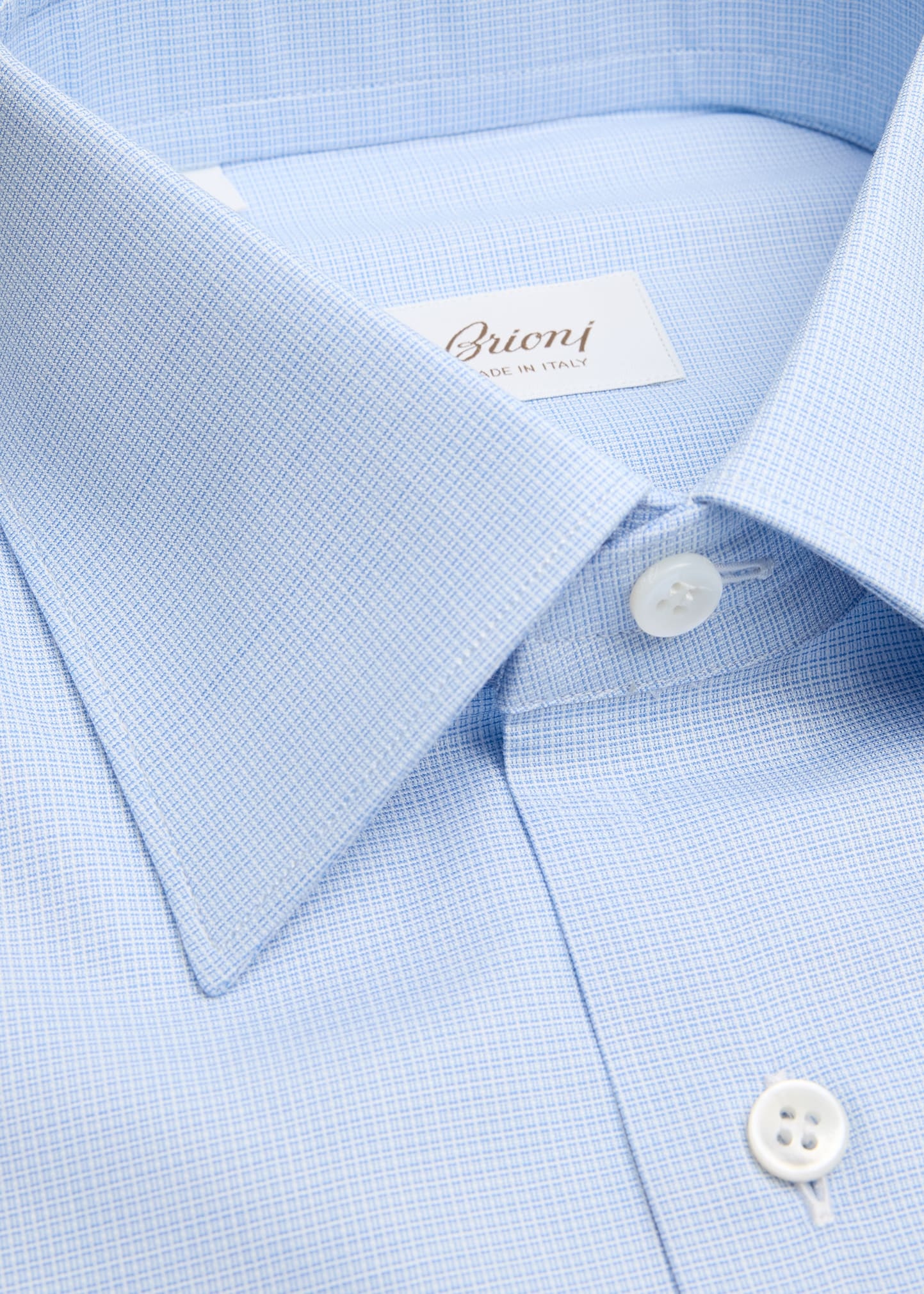 Men's Cotton Mini Check Dress Shirt - 2