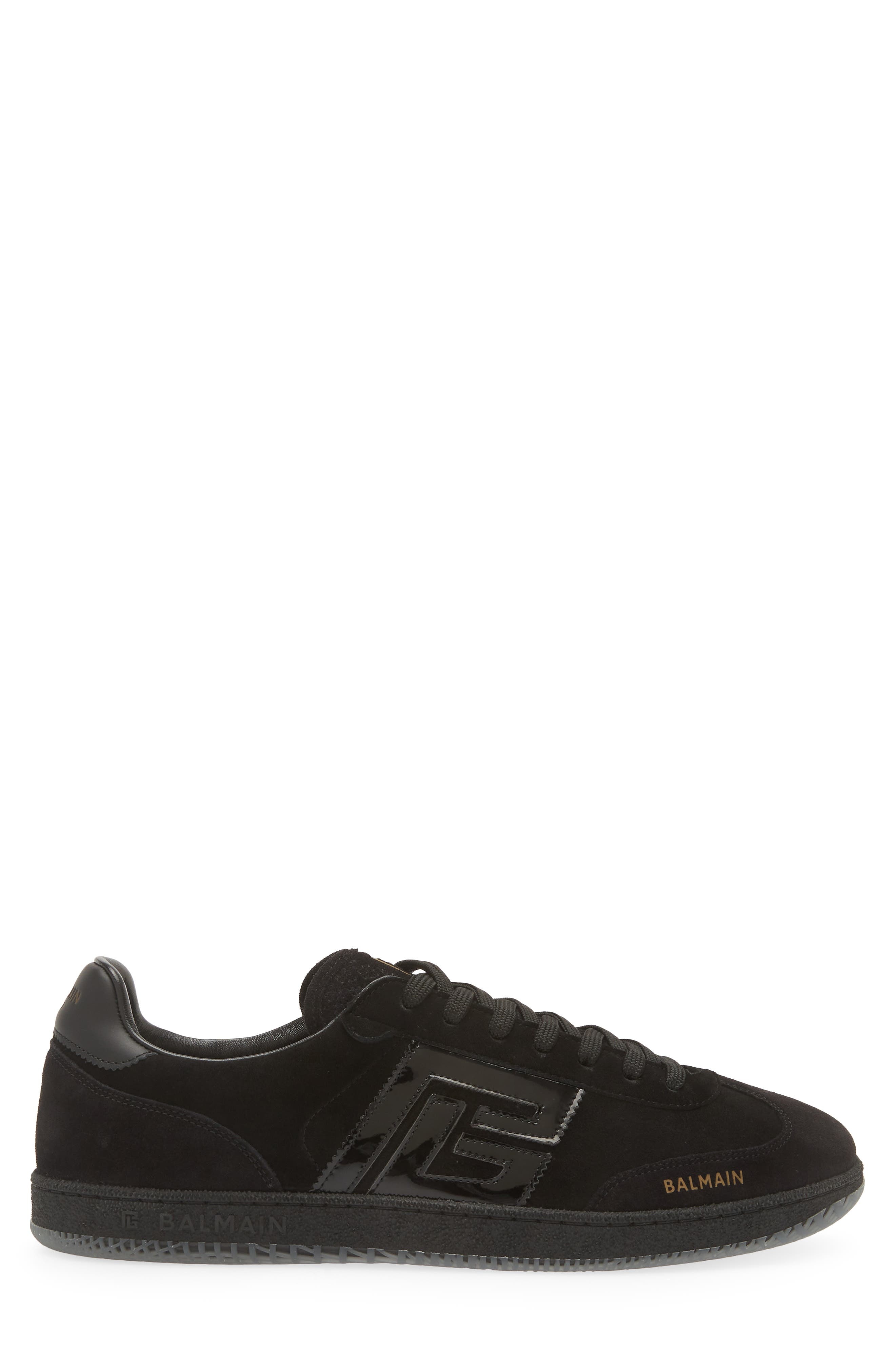 Balmain Swan Low Top Sneaker in Opa Black at Nordstrom - 4