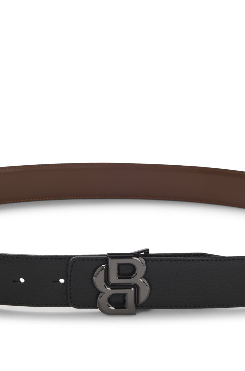 REVERSIBLE ITALIAN LEATHER BELT WITH DOUBLE-B MONOGRAM BUCKLE 4