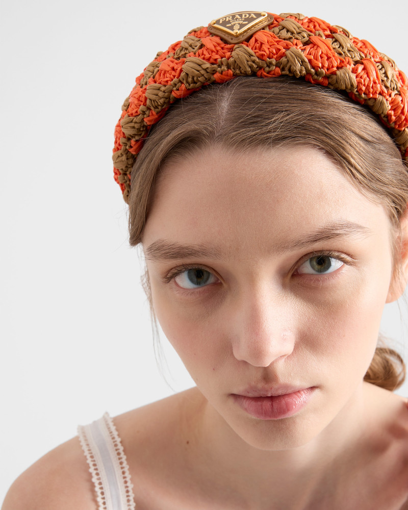 Prada Crochet headband outlook