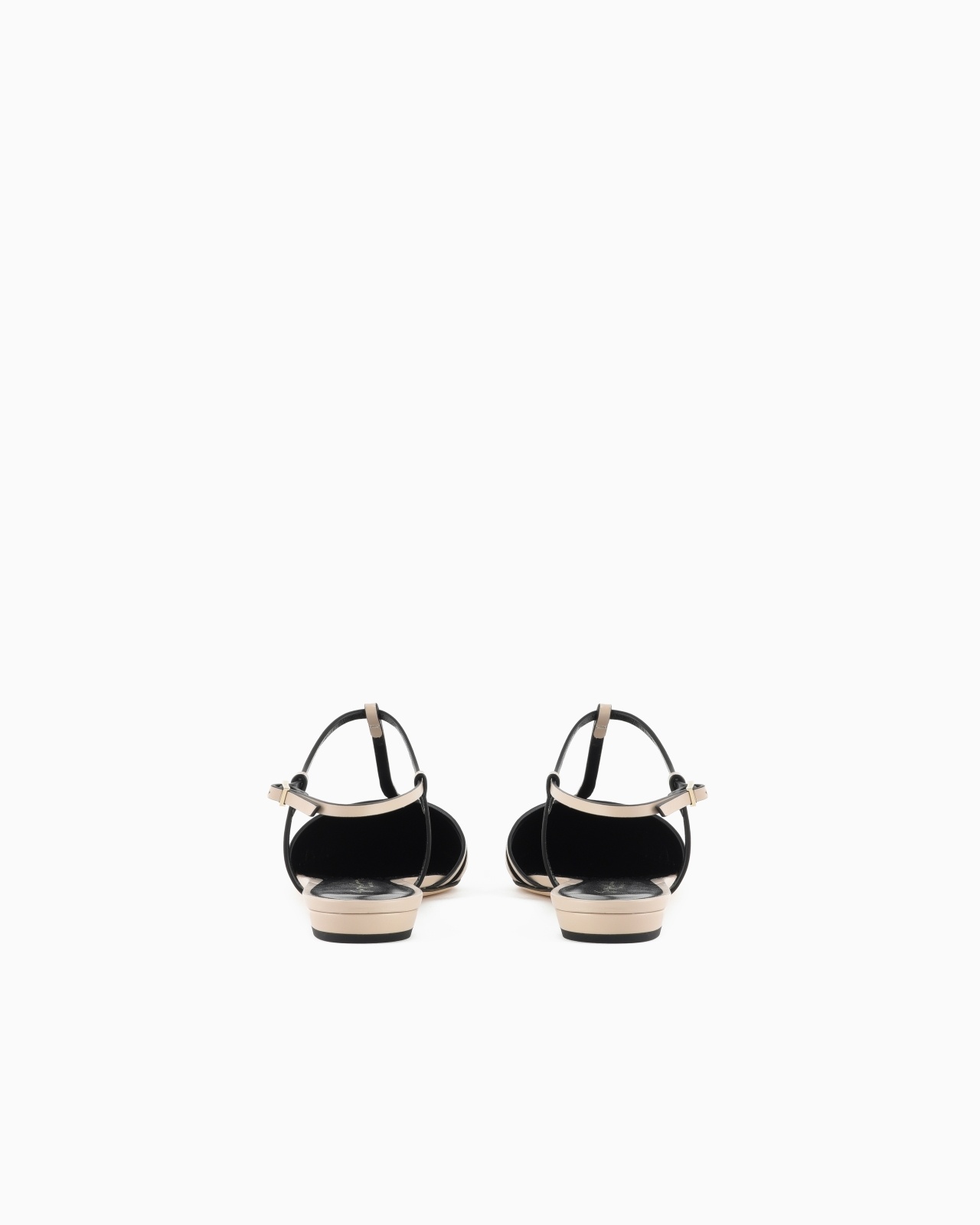 LEATHER T-BAR BALLERINAS WITH STRAP - 4