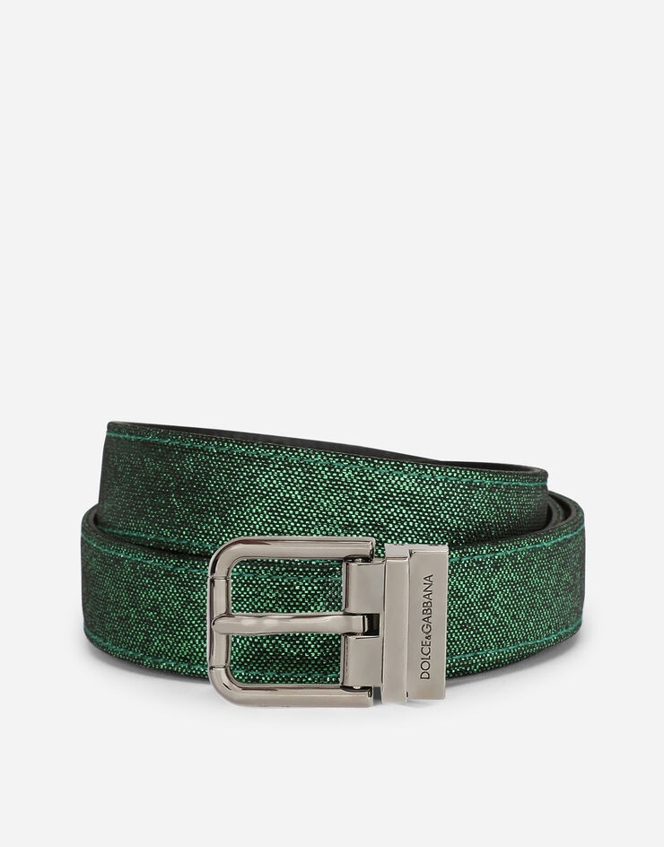 Foiled calfskin belt - 1