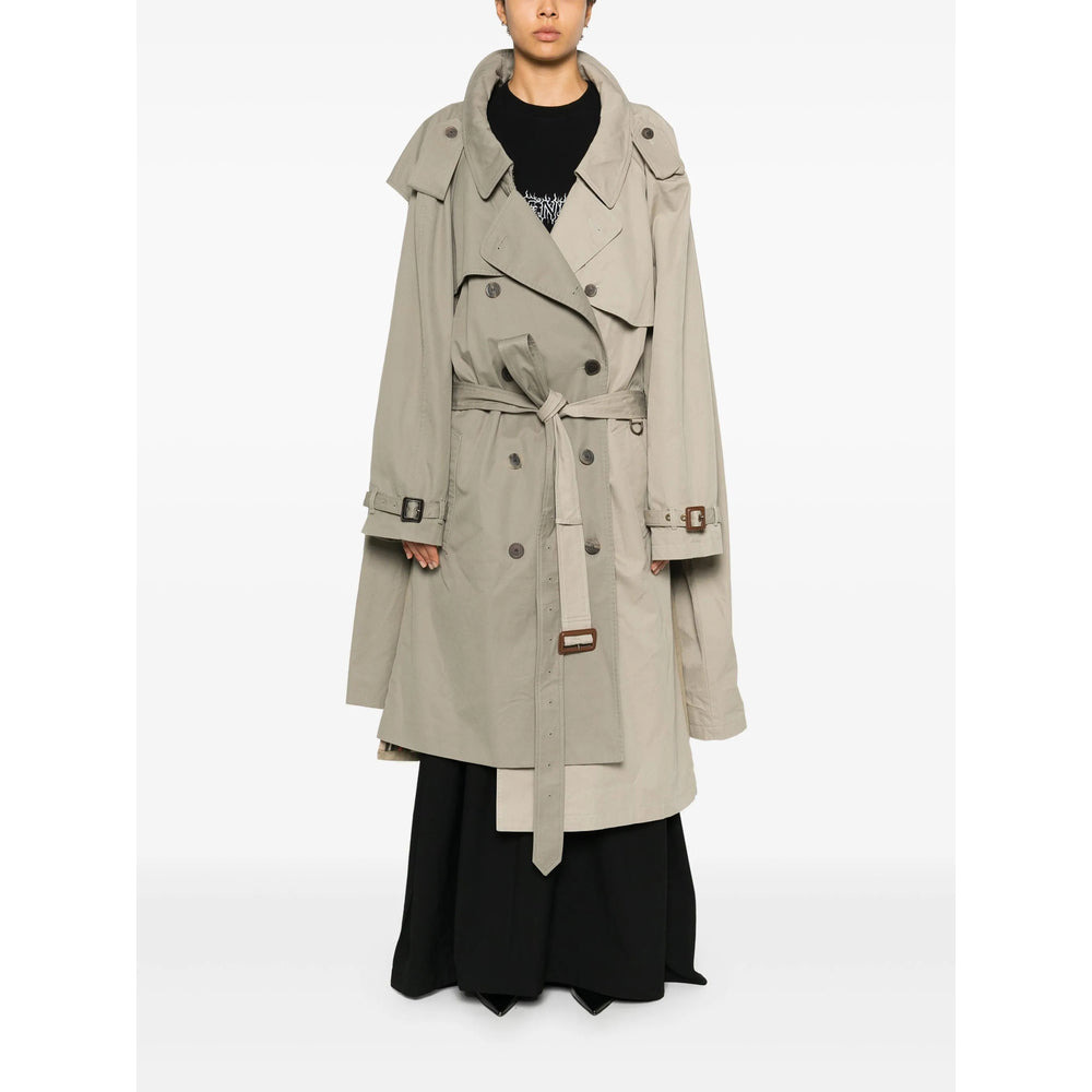 Balenciaga Neutrals Coats - Trench & Raincoats Women - 5