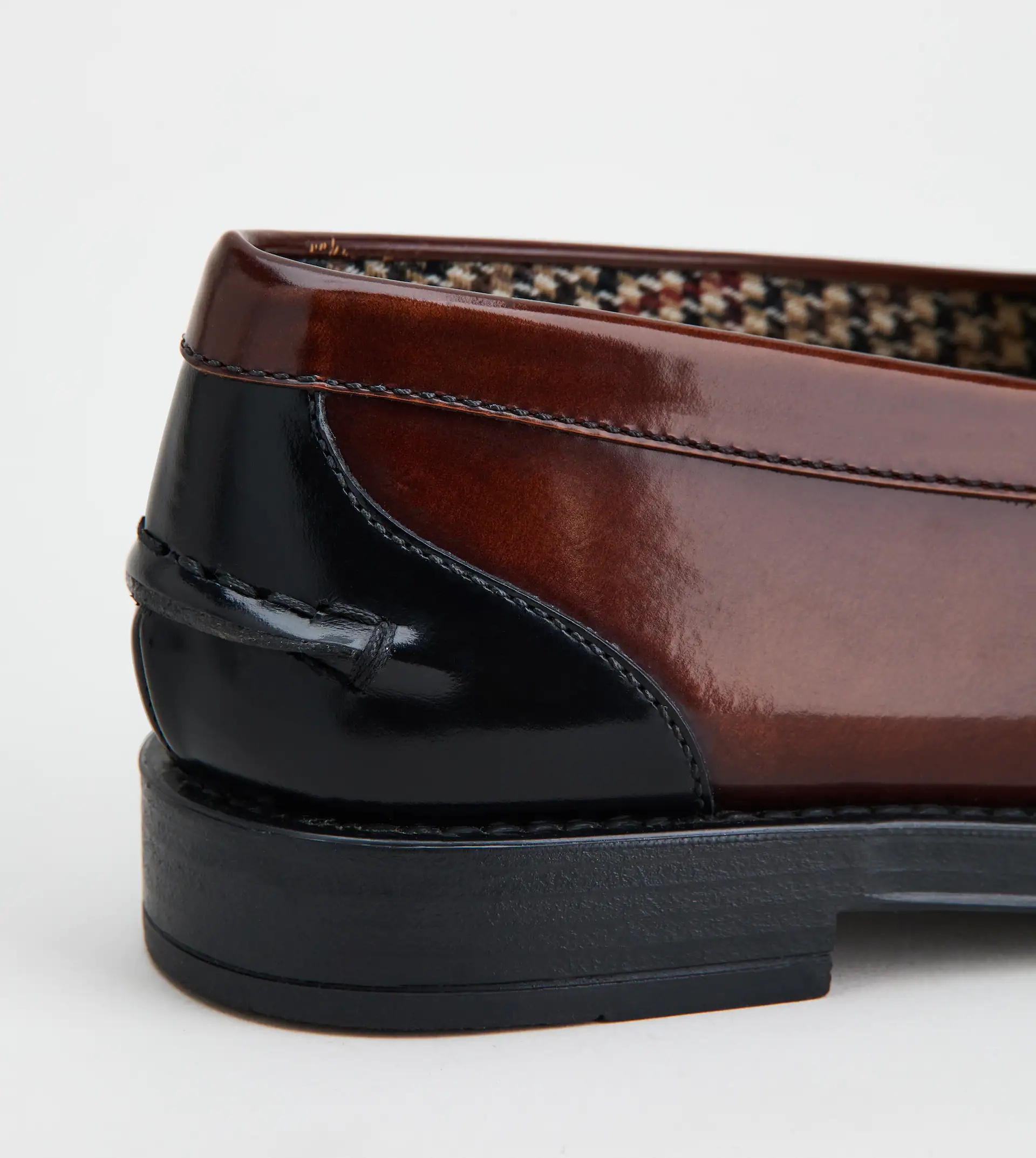 LOAFERS IN LEATHER - BLACK, BROWN - 6