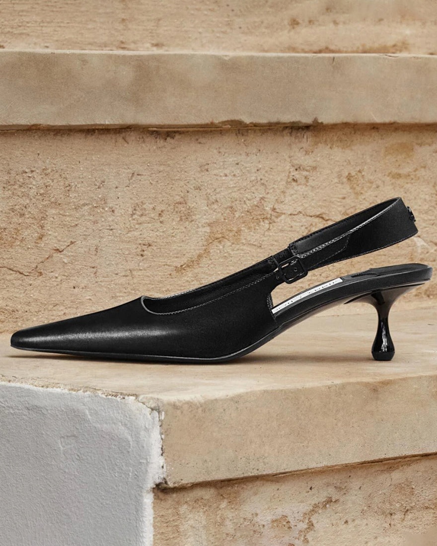 Amel 50 Leather Slingback Pump - 2