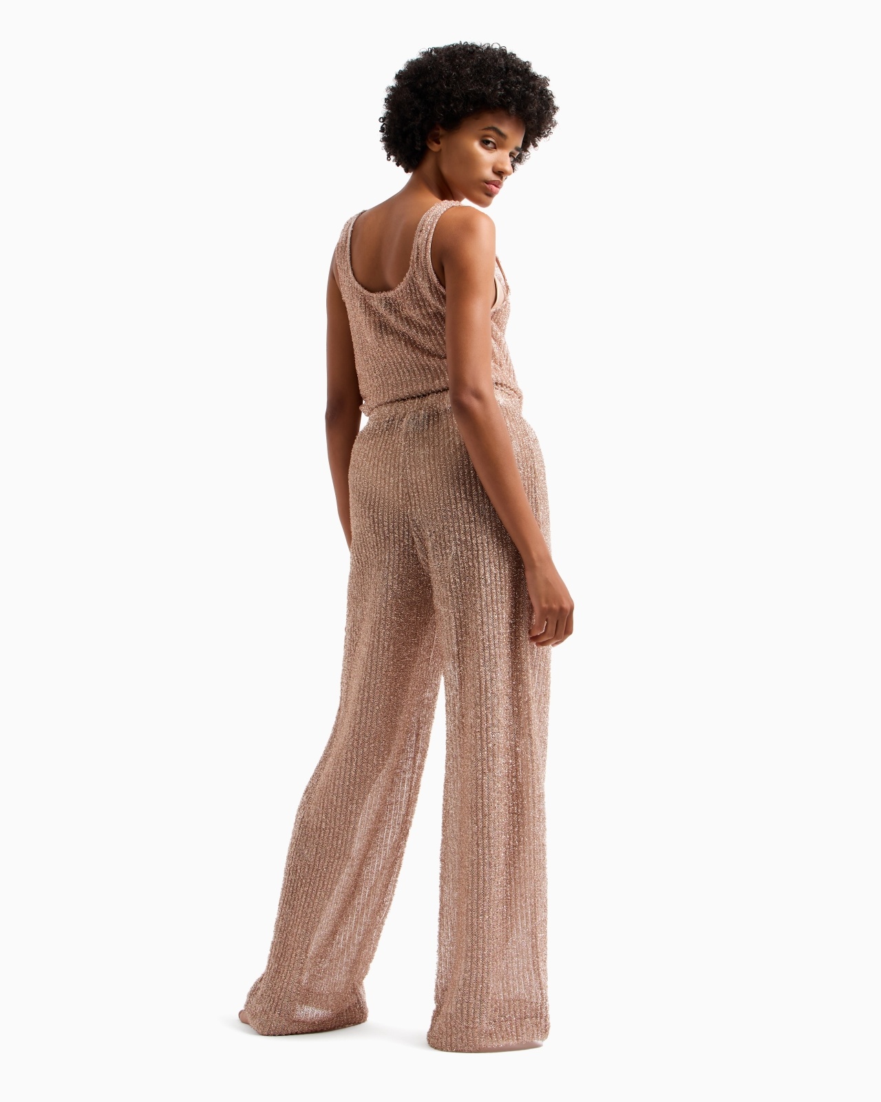 BEACHWEAR TROUSERS IN FUZZY LUREX - 3