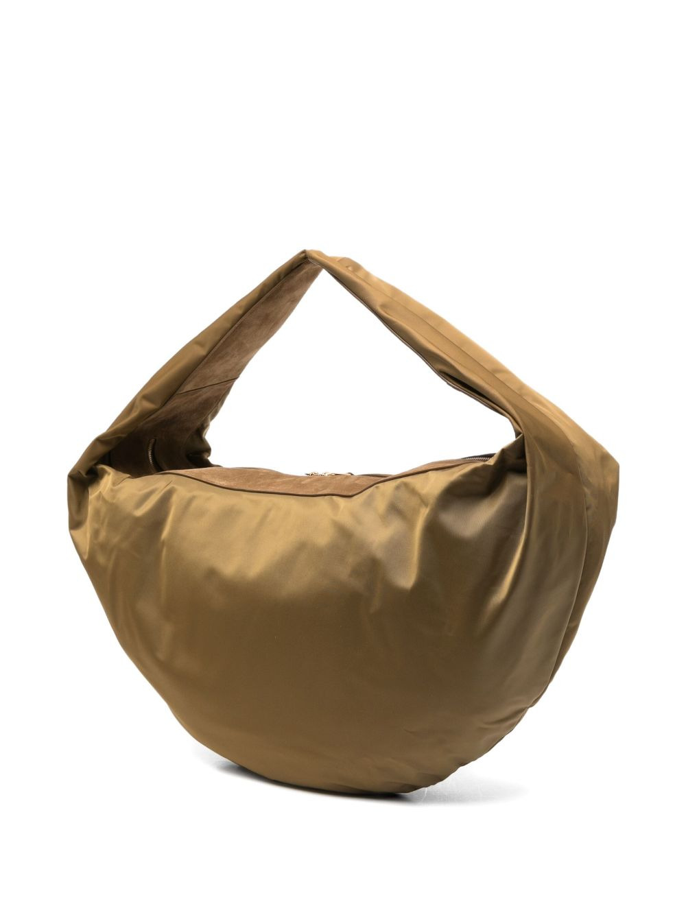 suede-trimmed shoulder bag - 3