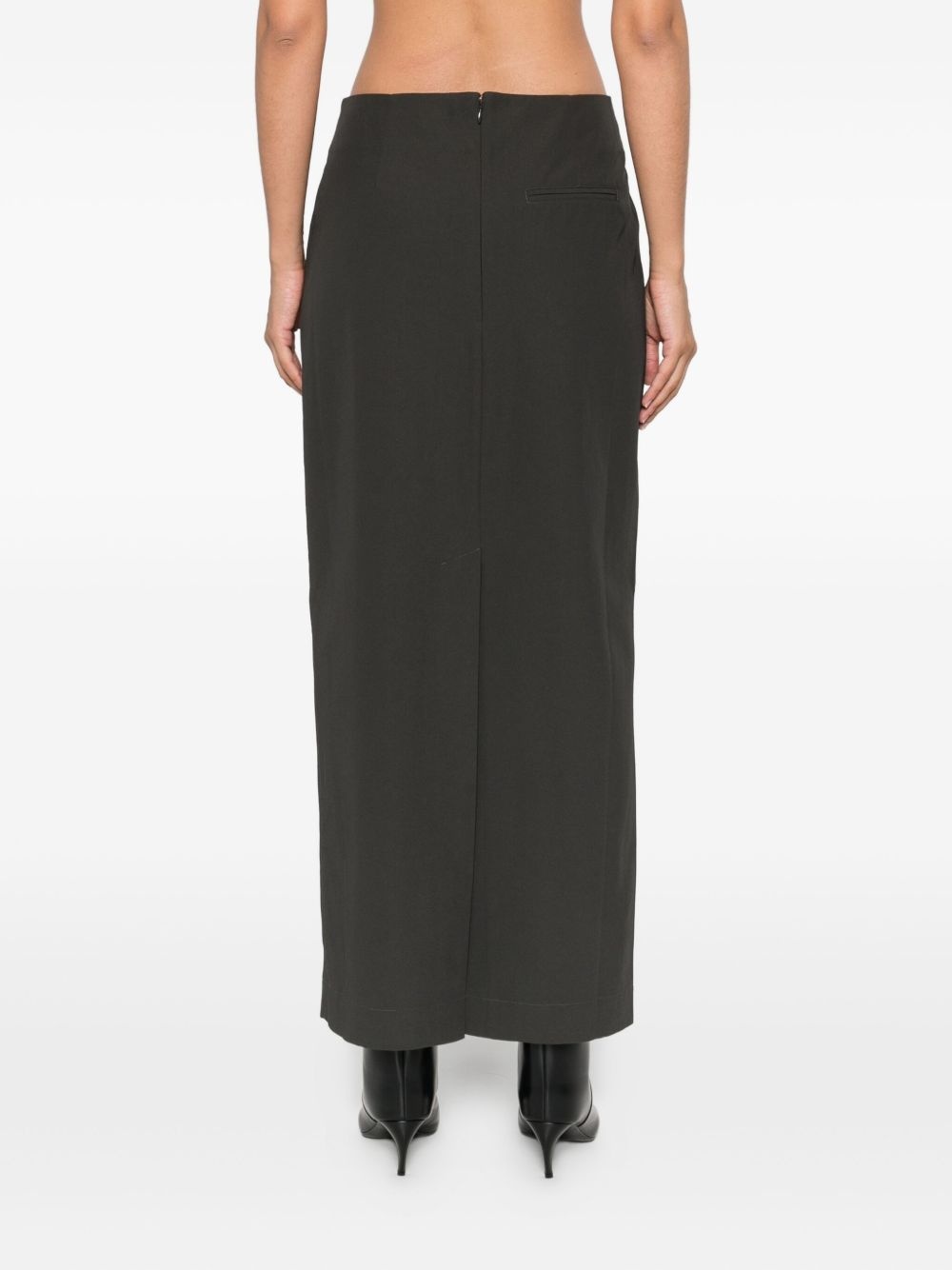 low-waist column maxi skirt - 4