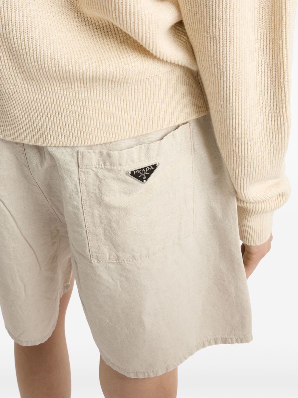 chambray shorts - 5