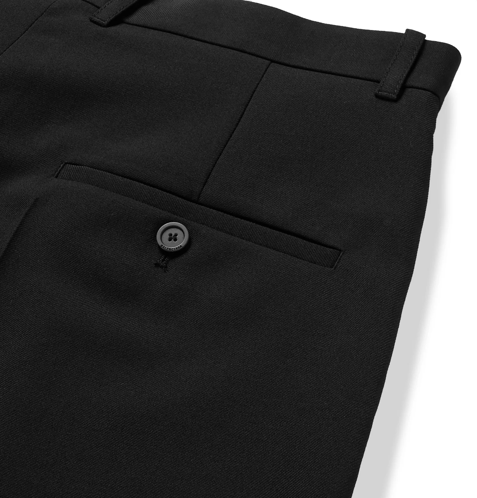 Pleated Wool-Blend Twill Trousers - 3