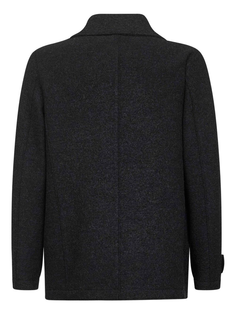 Harris Wharf London double-breasted wool coat outlook