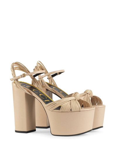 GUCCI platform sandals outlook