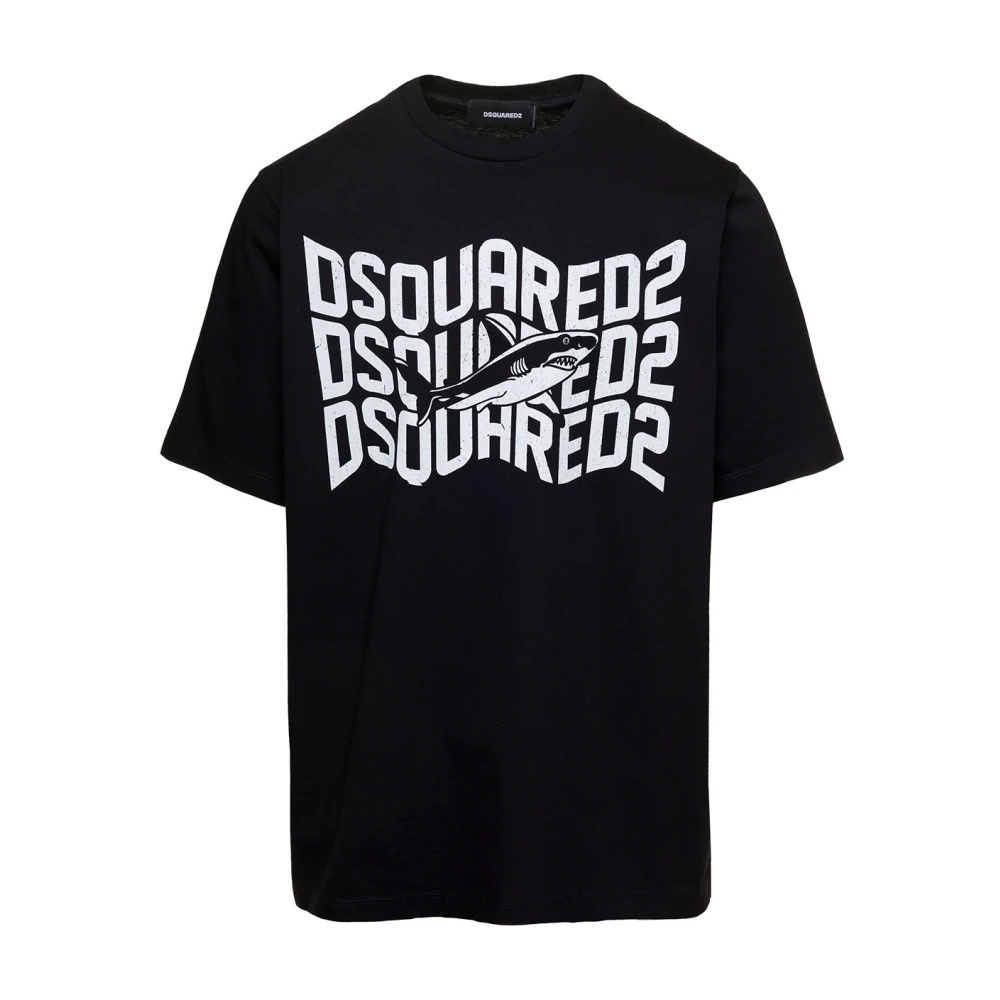 【送料&関税込】Dsquared2 Shark And Logo Print T-shirt Dsquared2 Shark And Logo Print T-shirt | italist