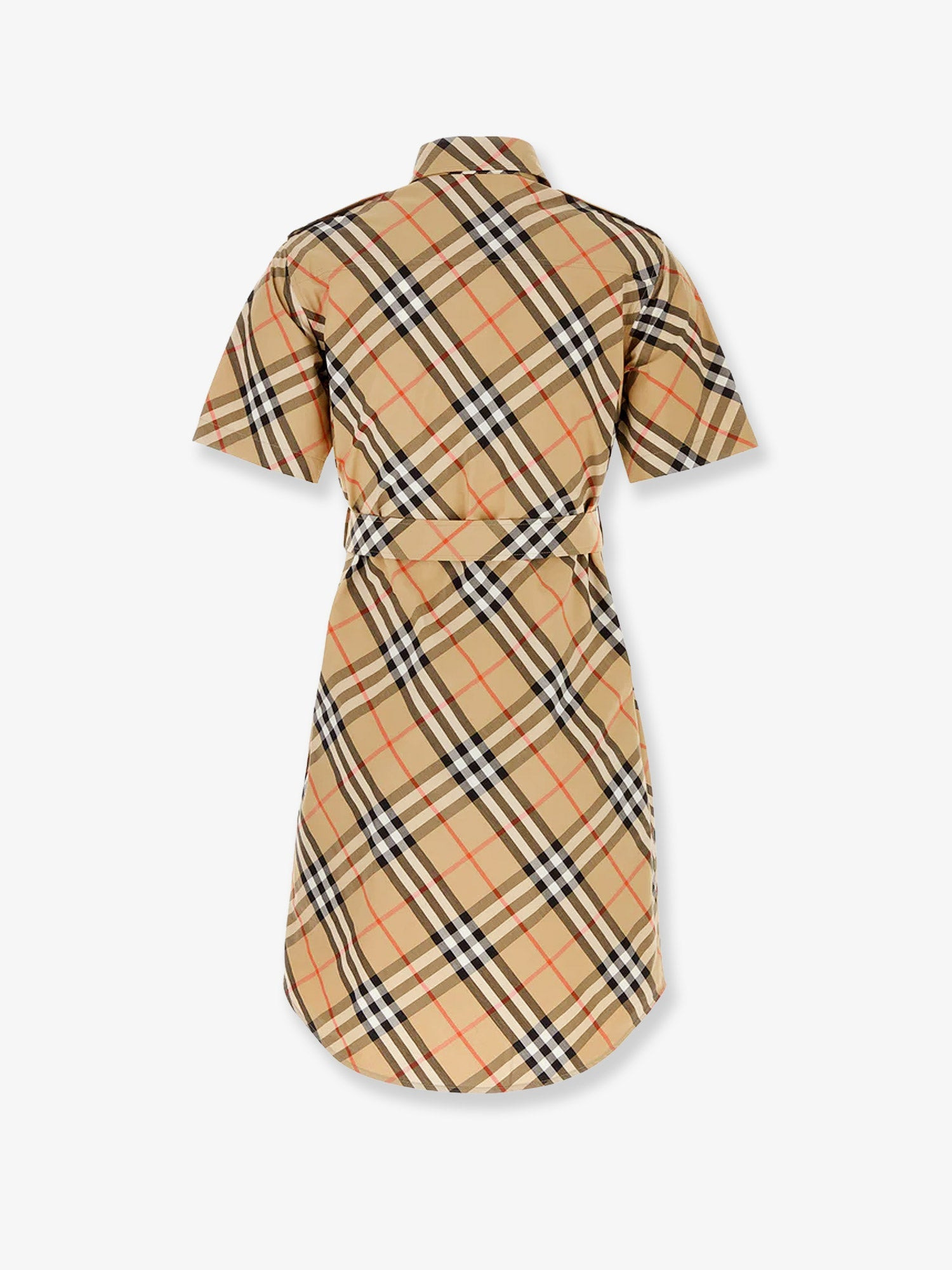 Burberry Chemisier Cotton Dress With Check Print - 2