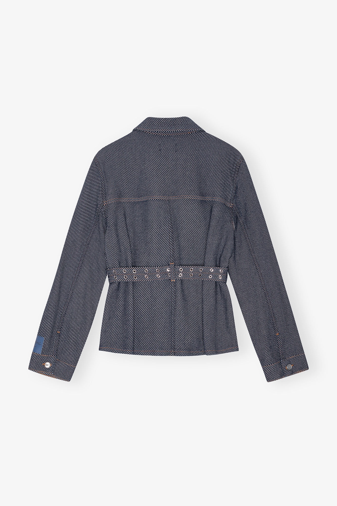 BLUE HEAVY TWILL DENIM SHORT JACKET - 7