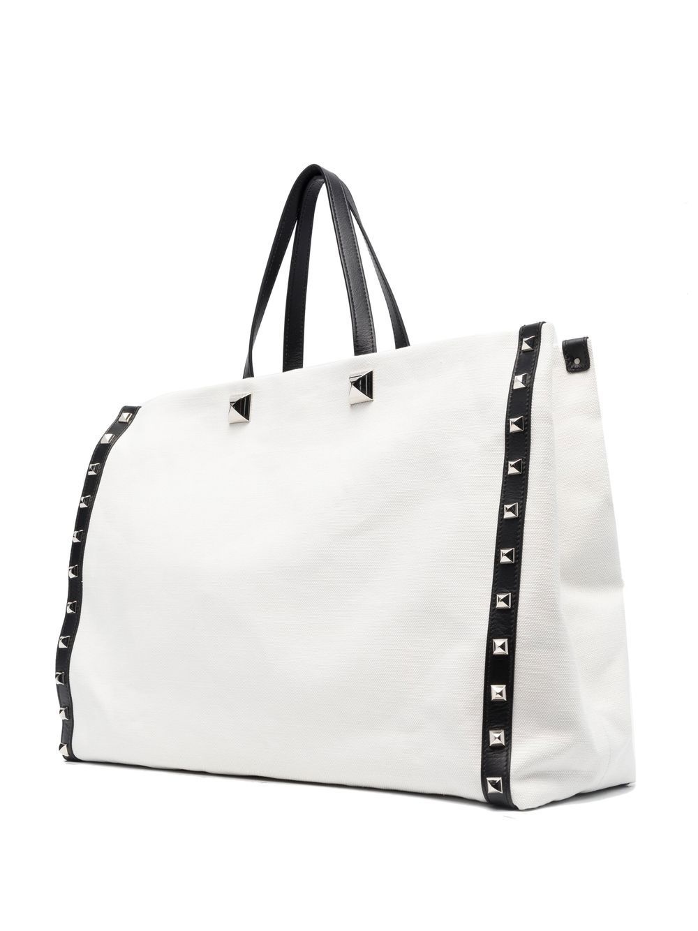 studded logo-print tote bag - 3