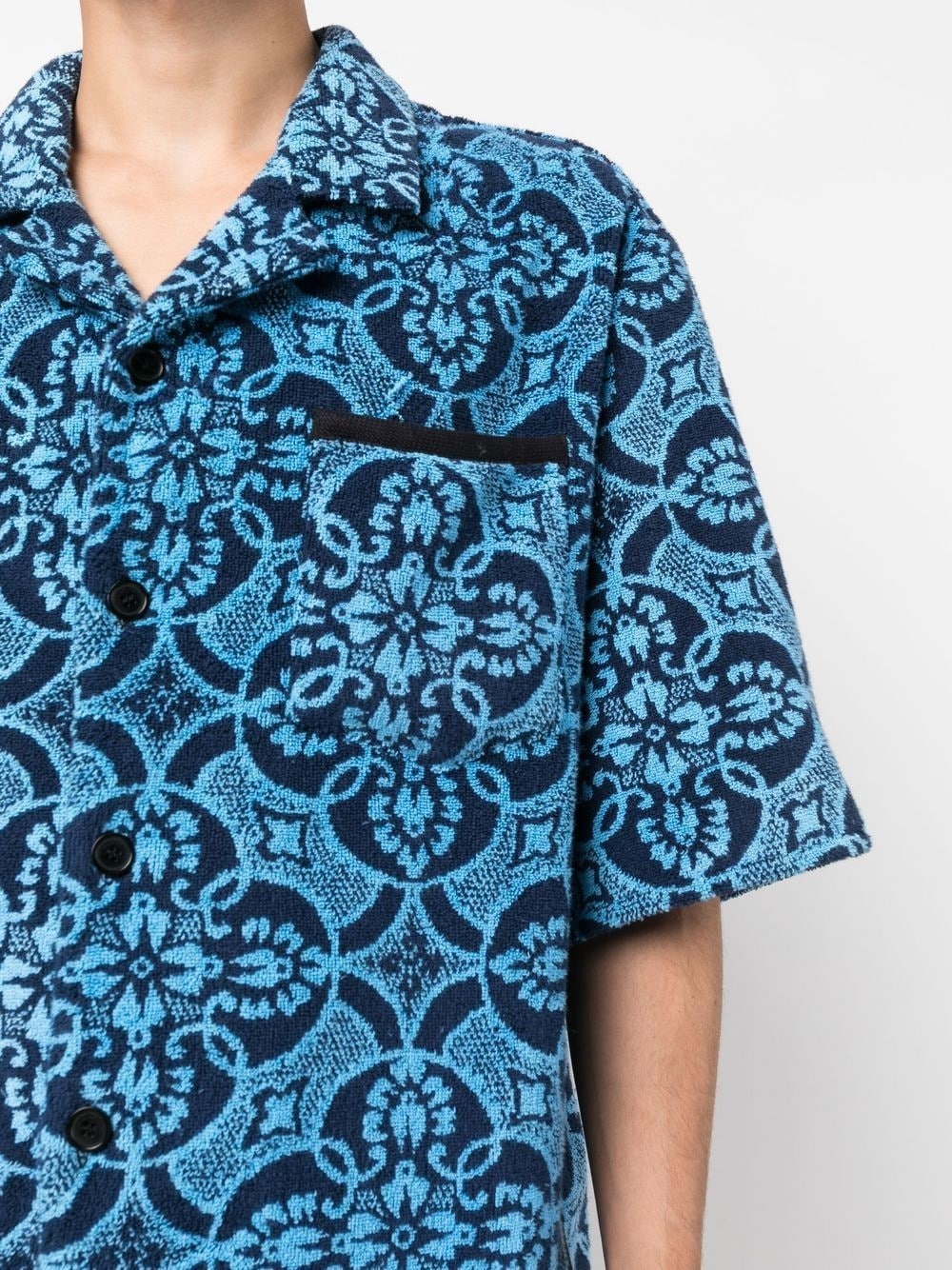 Oriental Towel-print short-sleeve shirt - 6