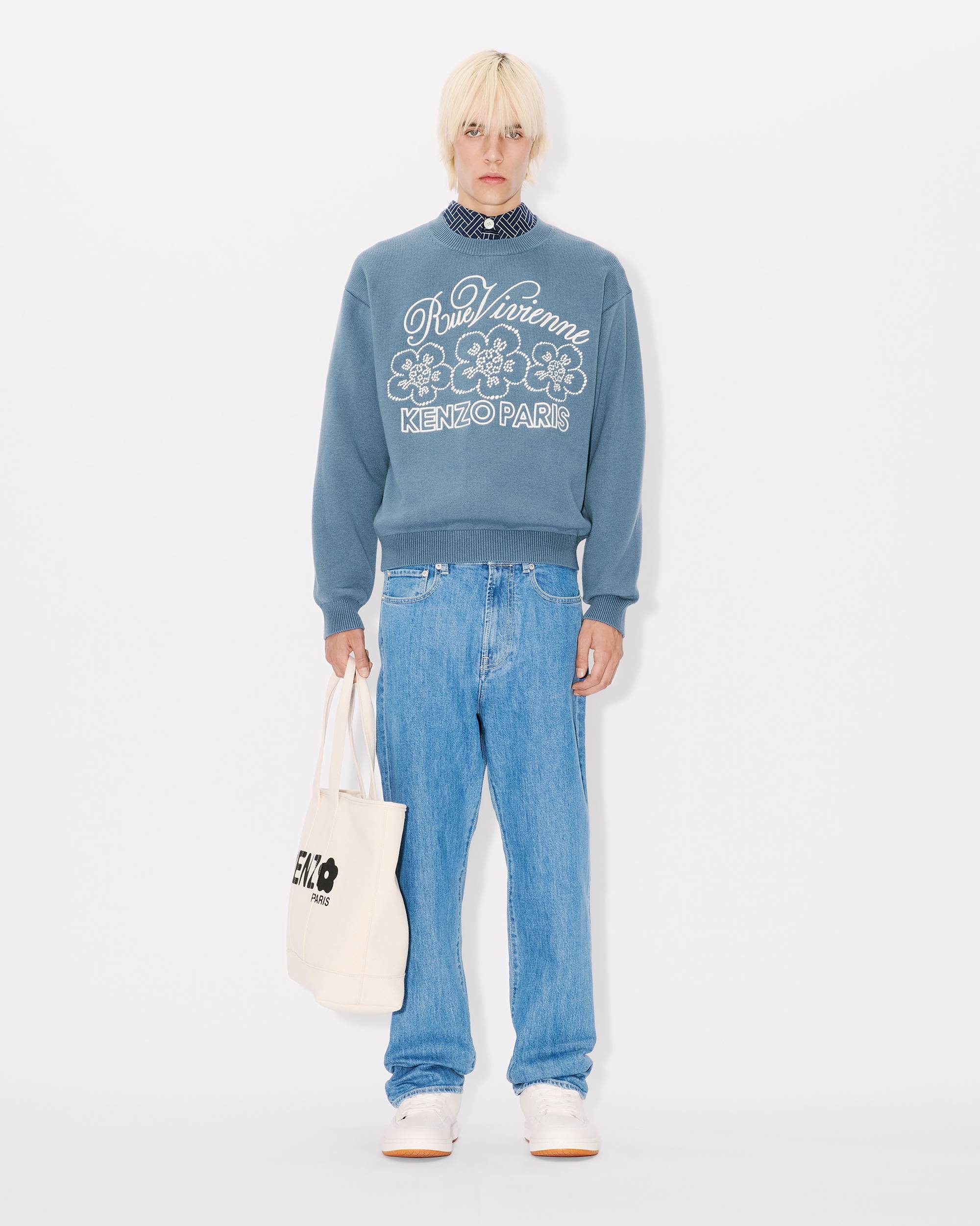 'KENZO Constellation' genderless embroidered jumper in wool and cotton - 9