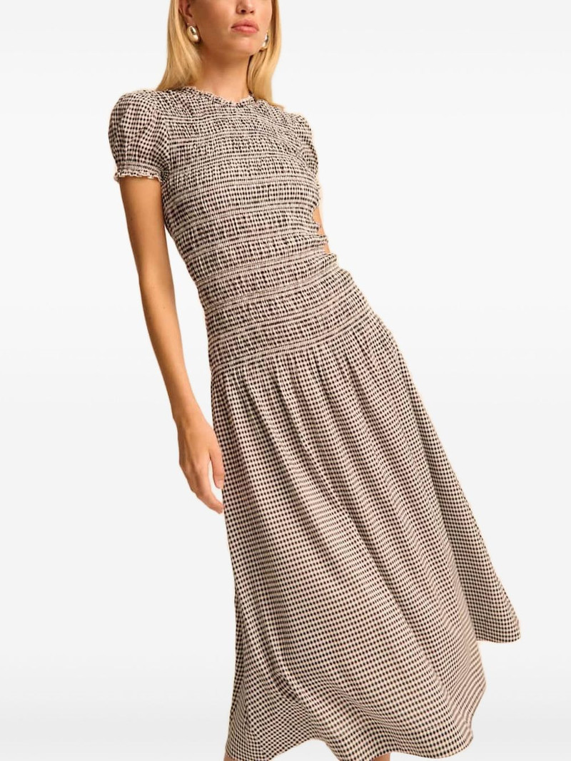 gingham smocked dress 1