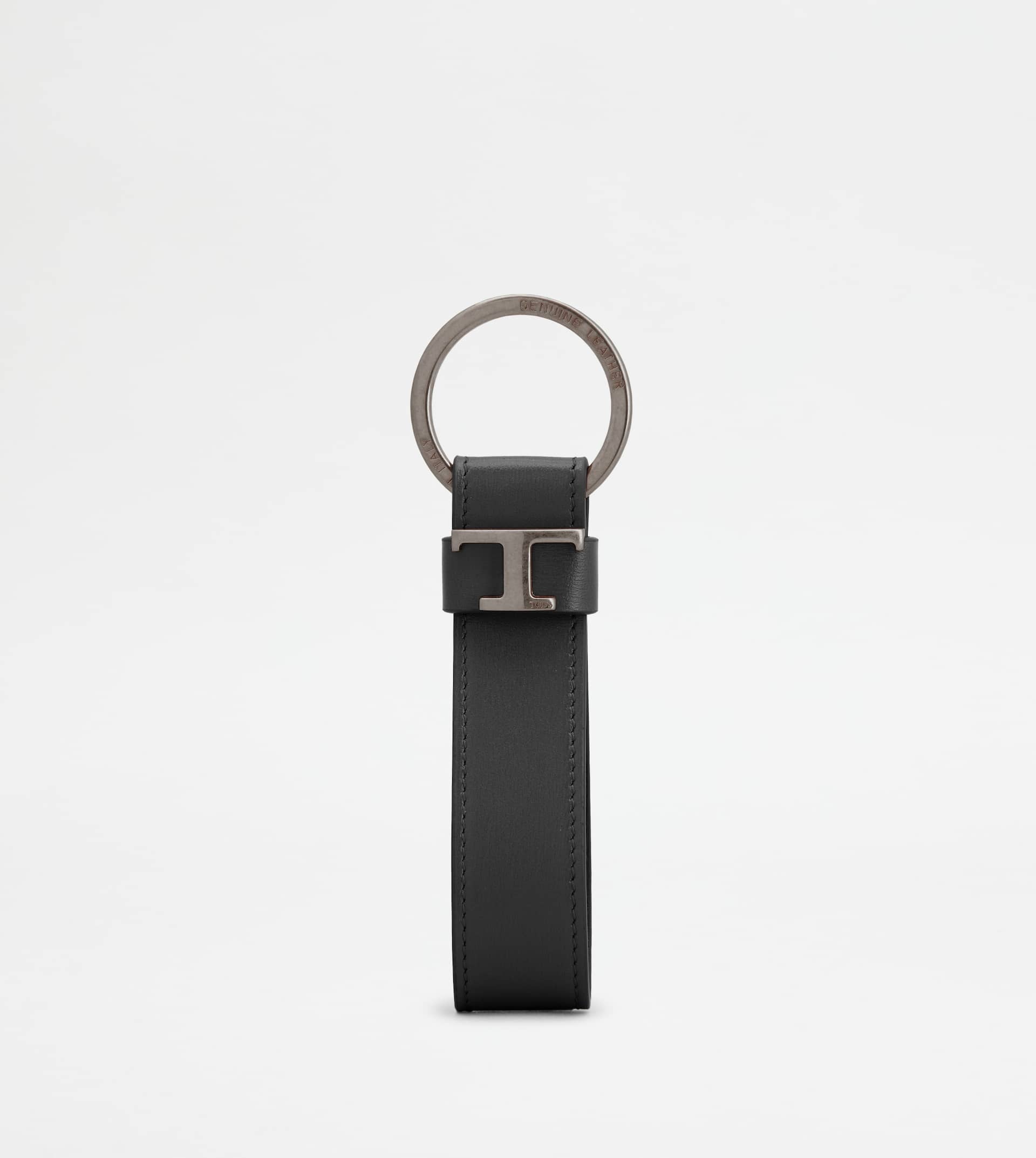 KEY HOLDER IN LEATHER - BROWN - 1