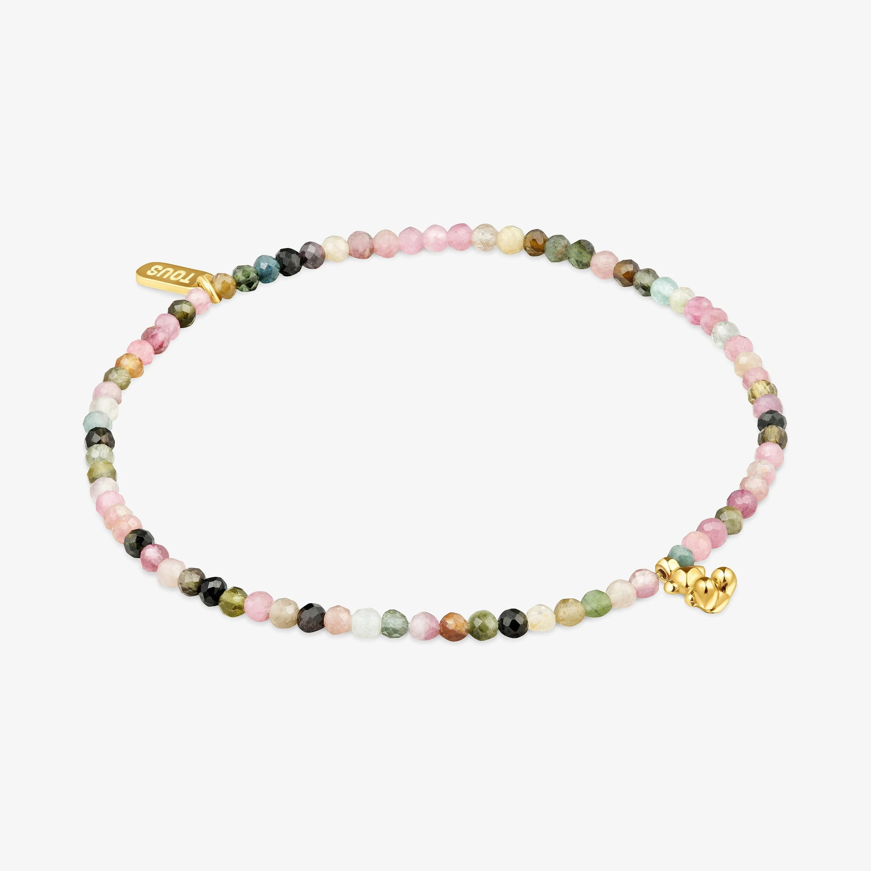 18K gold vermeil elastic Bracelet with tourmalines TOUS Bold Bear - 1