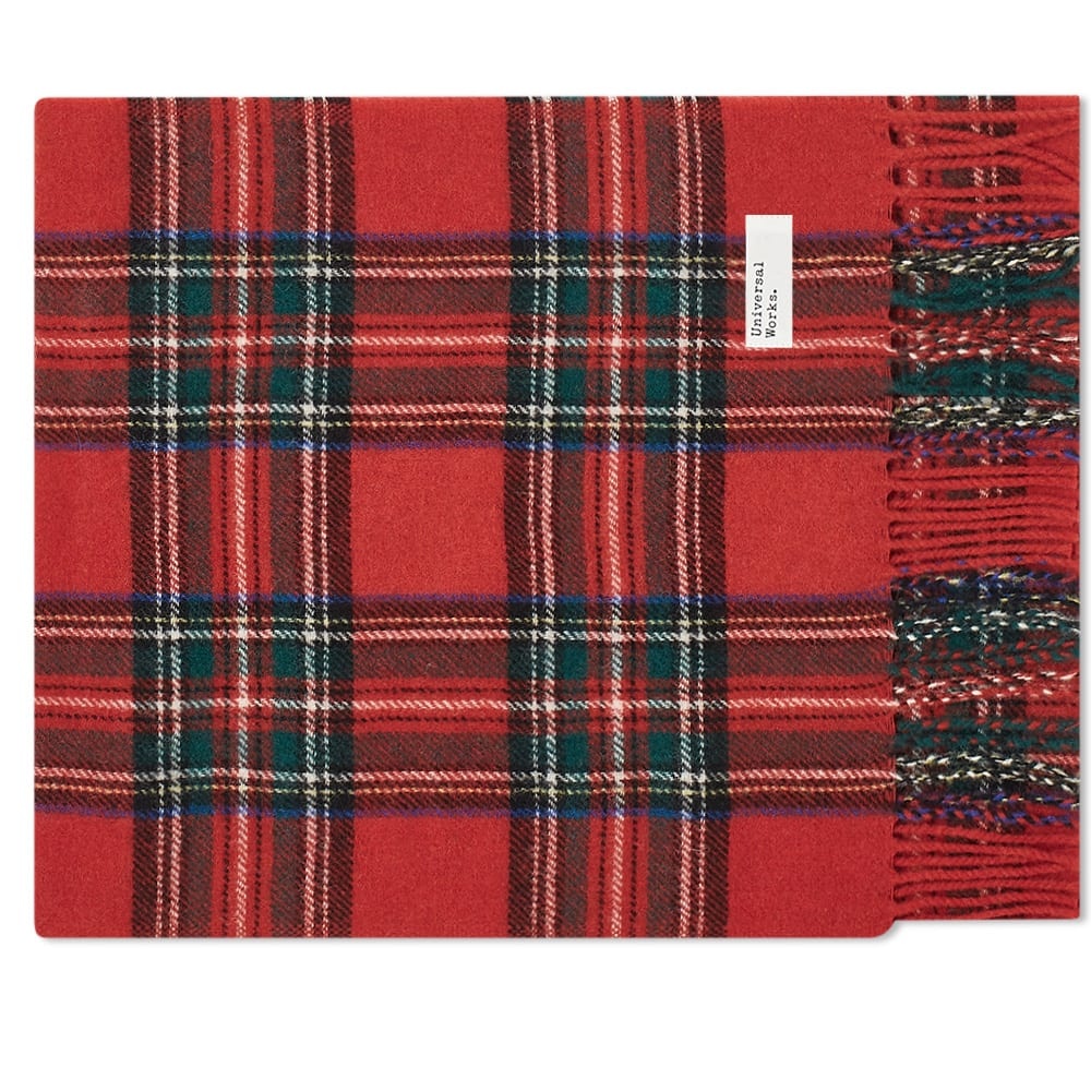 Universal Works Tartan Wool Scarf - 1