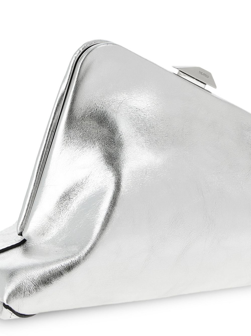 Day Off Small craquelé-effect leather clutch 4