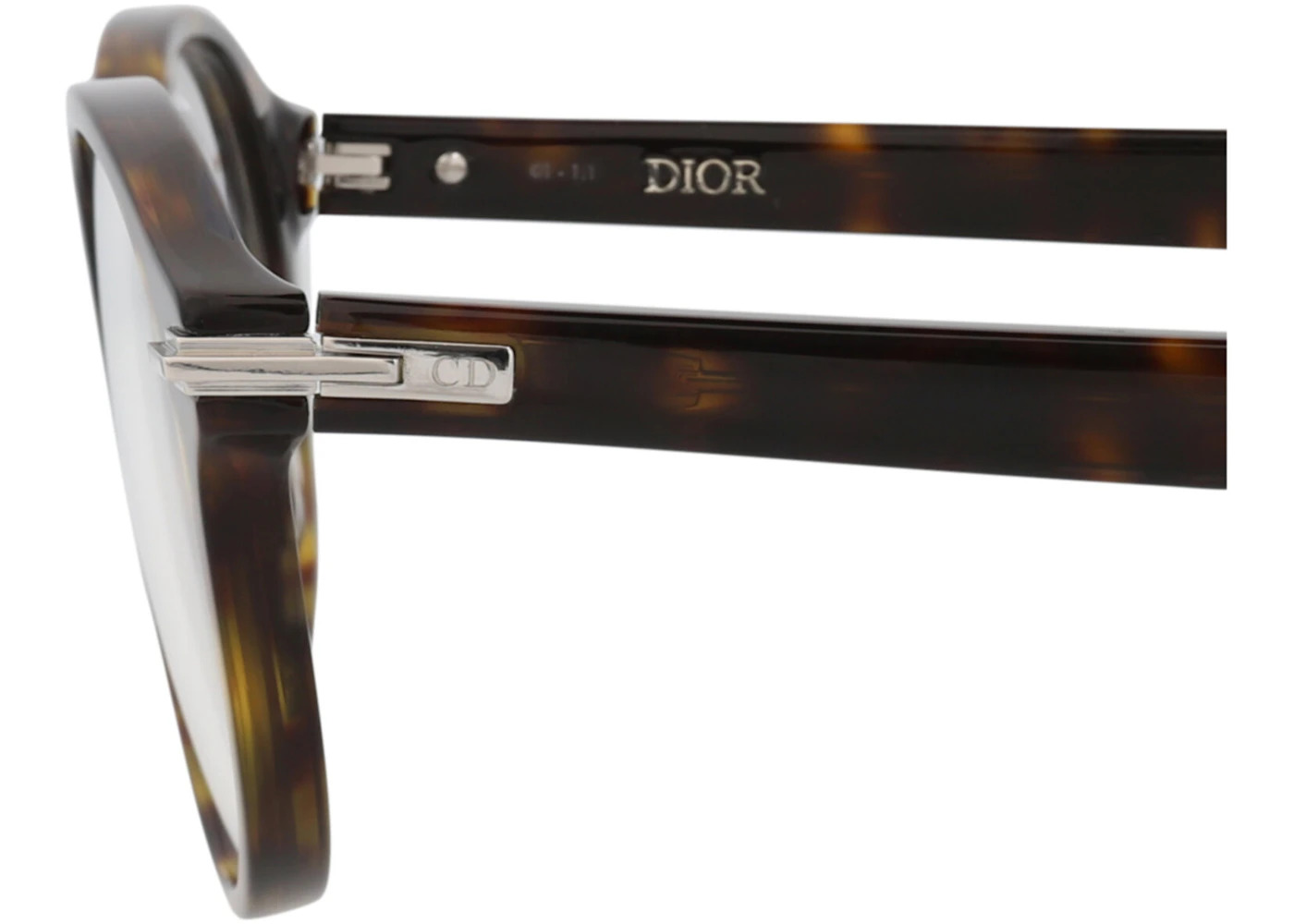 Dior Round-Frame Acetate Optical Frames Havana Havana Transparent (DM50009I-51-052) - 4