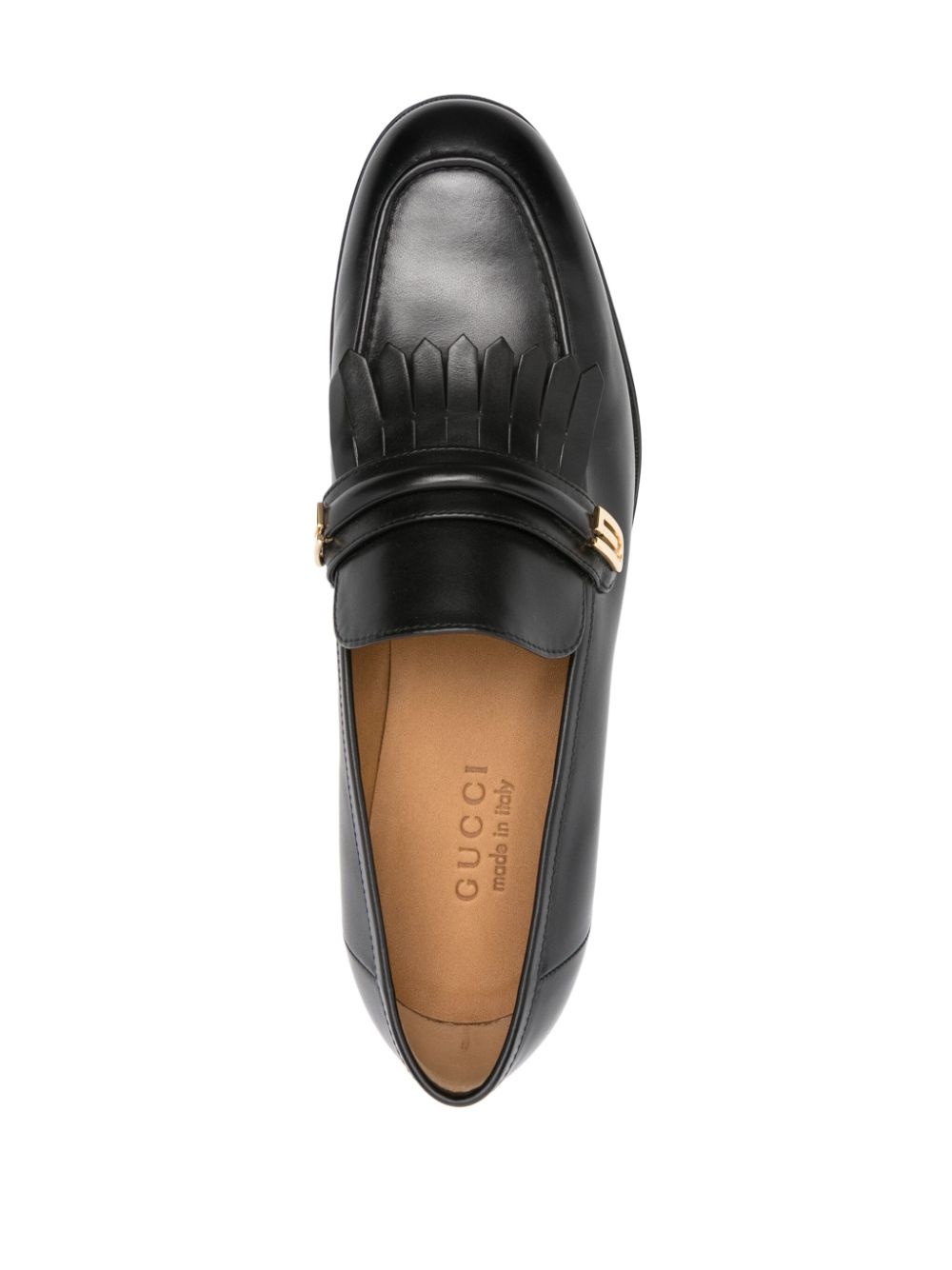 mirrored G fringed loafers - 4