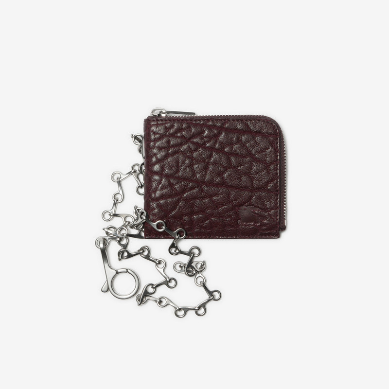 Leather B Chain Wallet 1