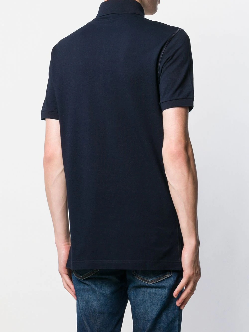 logo-tag piqué polo shirt - 4
