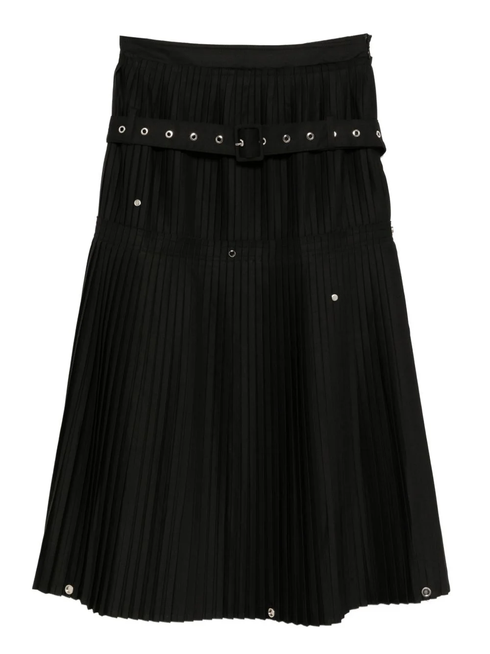 pleated overturn skirt - 1