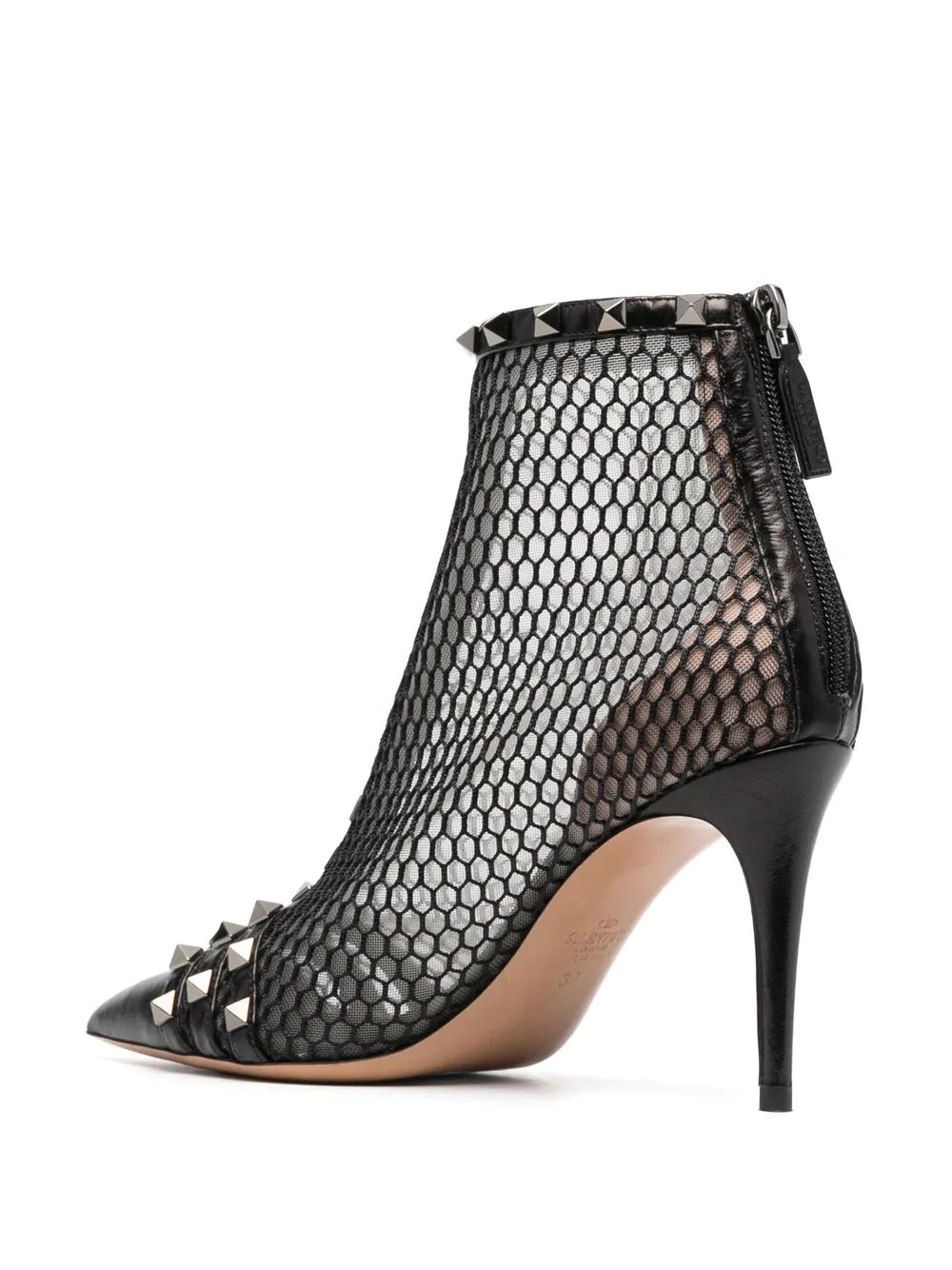 Rockstud sheer ankle boots - 3
