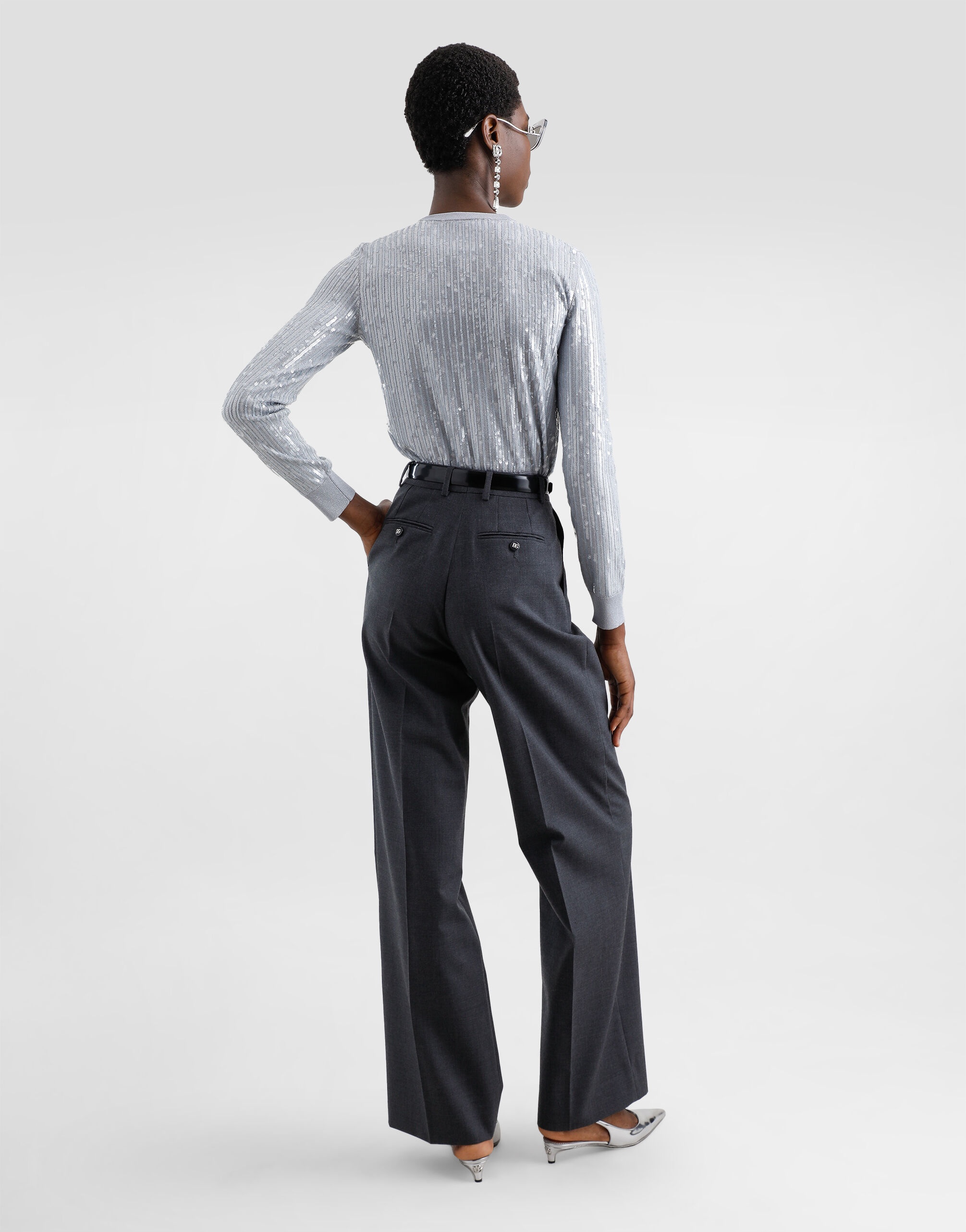 Wool fabric pants - 3