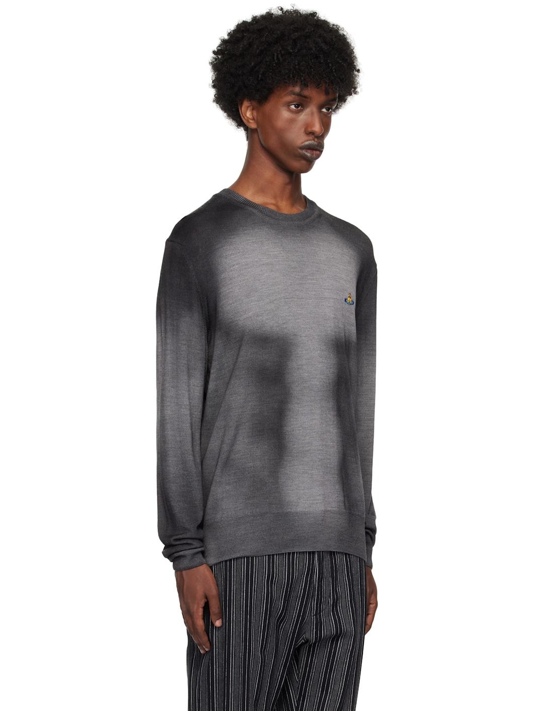 Gray Sean Round Neck Sweater - 2