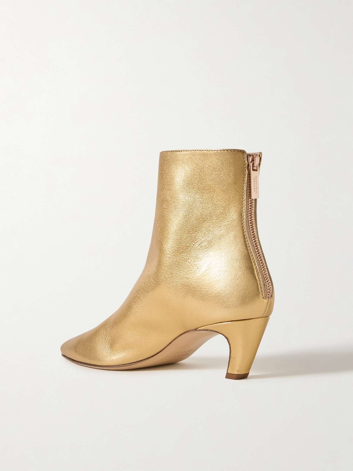 Clayton metallic leather ankle boots - 3