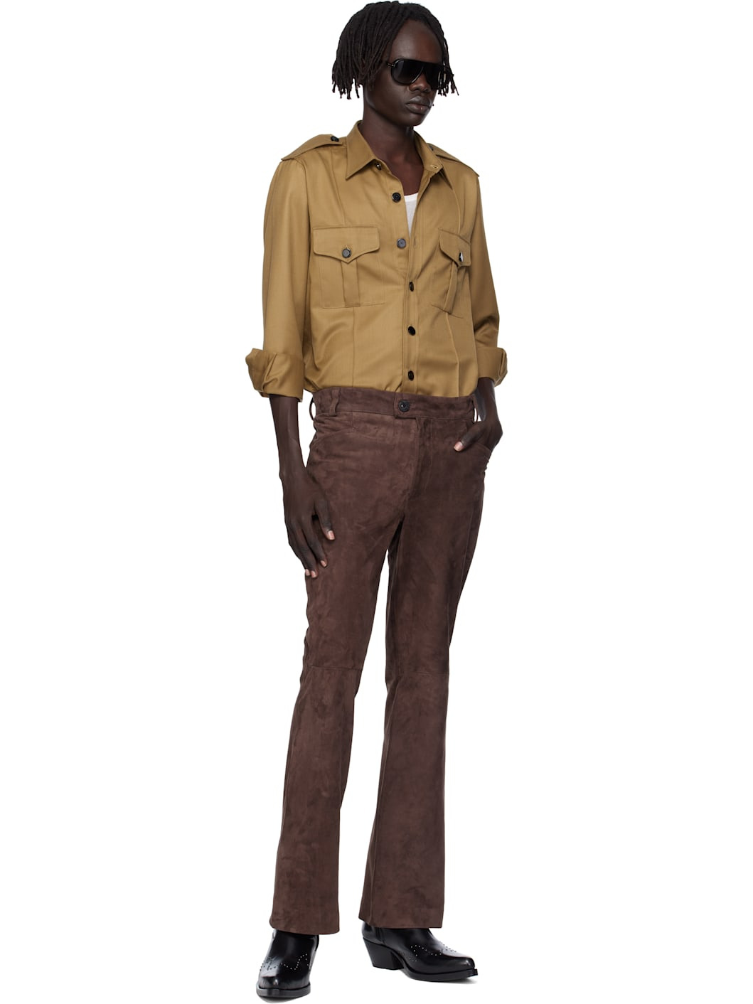 Tan Military Overshirt - 5