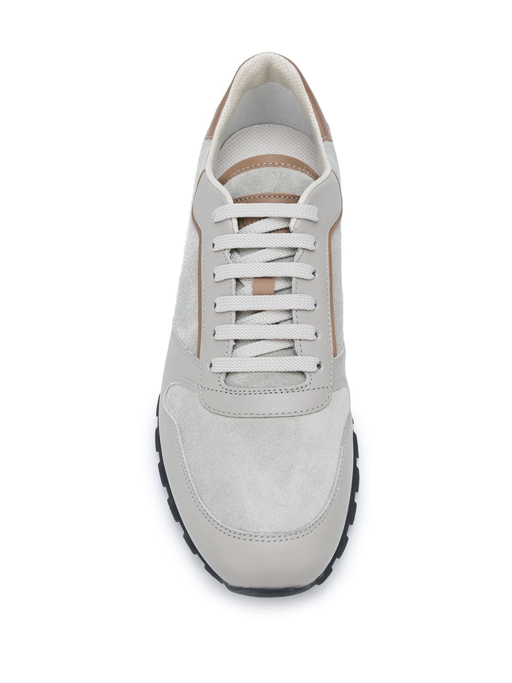 contrast panel sneakers - 4