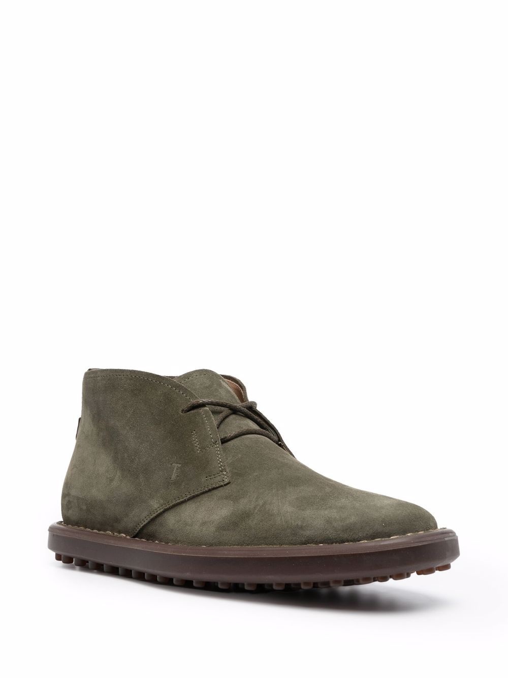 lace-up suede desert boots - 2