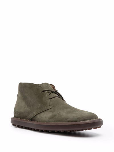 Tod's lace-up suede desert boots outlook